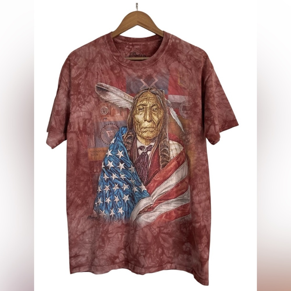 The Mountain Native American Tohono Oāodham Nation Flag Graphic Tee